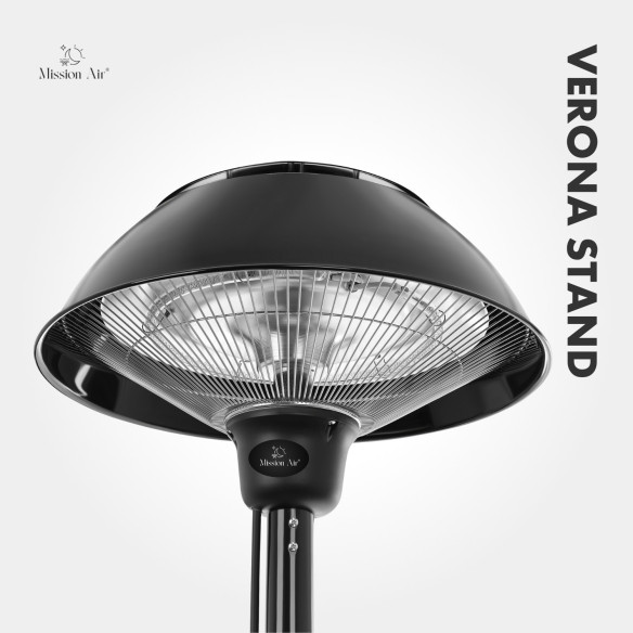 VERONA 1500 W Patio Infrared Heater | Freestanding, IP34