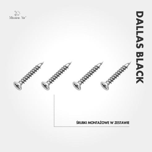 DALLAS 2000 W Convector Heater | Thermostat, Quiet Operation, Black