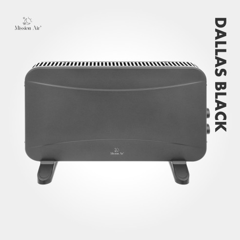 DALLAS 2000 W Convector Heater | Thermostat, Quiet Operation, Black
