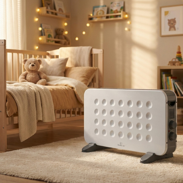 DALLAS 2000 W Convector Heater | Thermostat, Quiet Operation, White