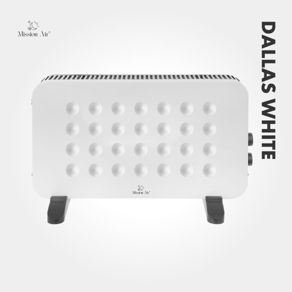 DALLAS 2000 W Convector Heater | Thermostat, Quiet Operation, White