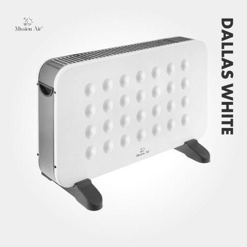 DALLAS 2000 W Convector Heater | Thermostat, Quiet Operation, White