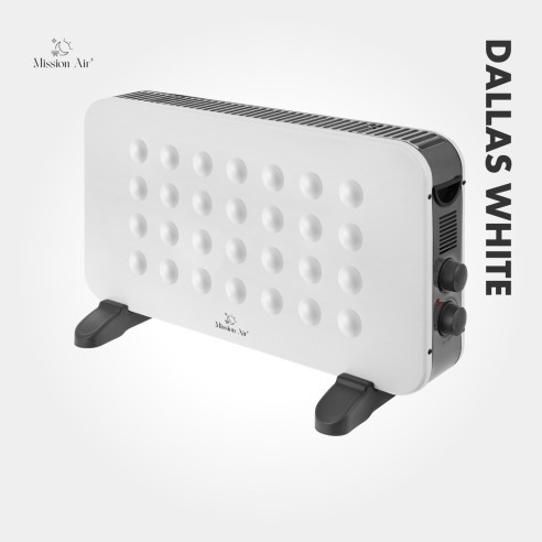 DALLAS 2000 W Convector Heater | Thermostat, Quiet Operation, White