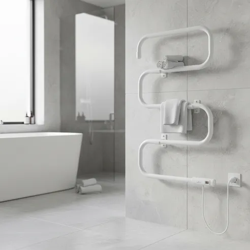 Grzejnik łazienkowy SEVILLA WHITE 100W biały montaż ścienny w łazience