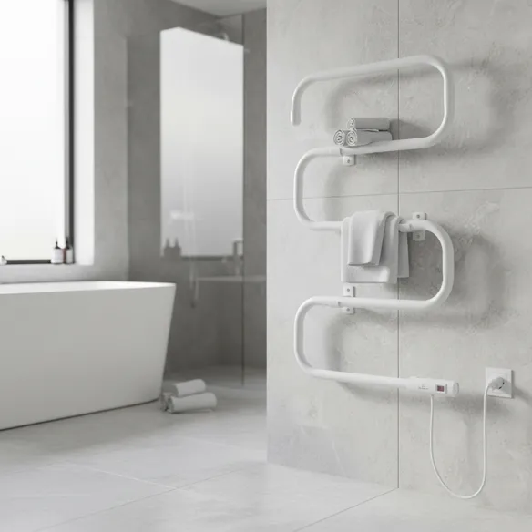 Grzejnik łazienkowy SEVILLA WHITE 100W biały montaż ścienny w łazience