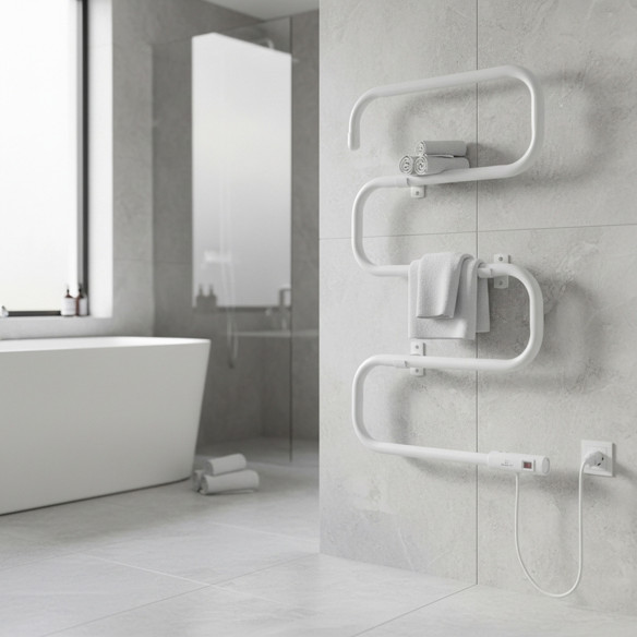 SEVILLA WHITE 100 W Bathroom Heater | IP24, Freestanding/Wall-Mounted, White