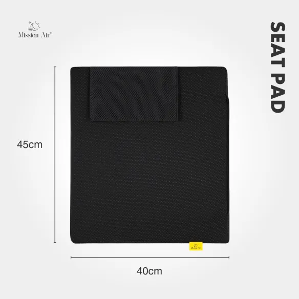 SeatPad 40 × 45 cm Heated Seat Cushion | Electric, Grey