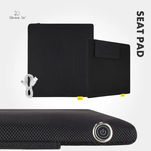 SeatPad 40 × 45 cm Heated Seat Cushion | Electric, Grey