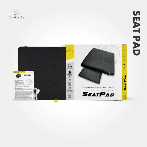 SeatPad 40 × 45 cm Heated Seat Cushion | Electric, Grey