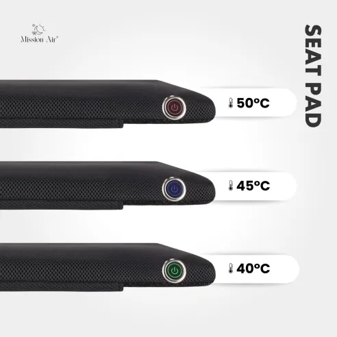 SeatPad 40 × 45 cm Heated Seat Cushion | Electric, Grey