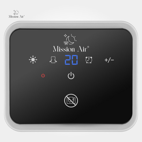 Termowentylator BERGEN 1500W panel sterowania LED