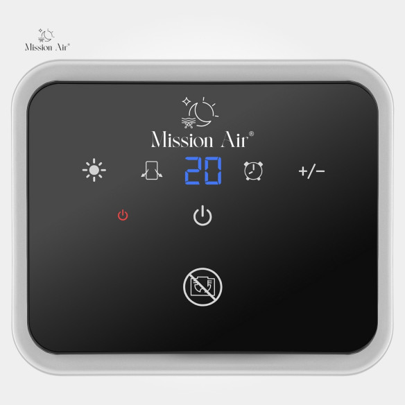 Termowentylator BERGEN 1500W panel sterowania LED