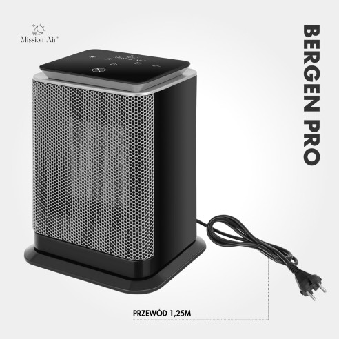 Termowentylator BERGEN 1500W przewód zasilający detal