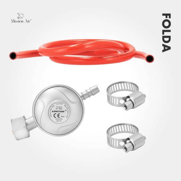 FOLDA 4.2 kW Folding Gas Heater | Portable LPG Heater, Hose + Regulator Included