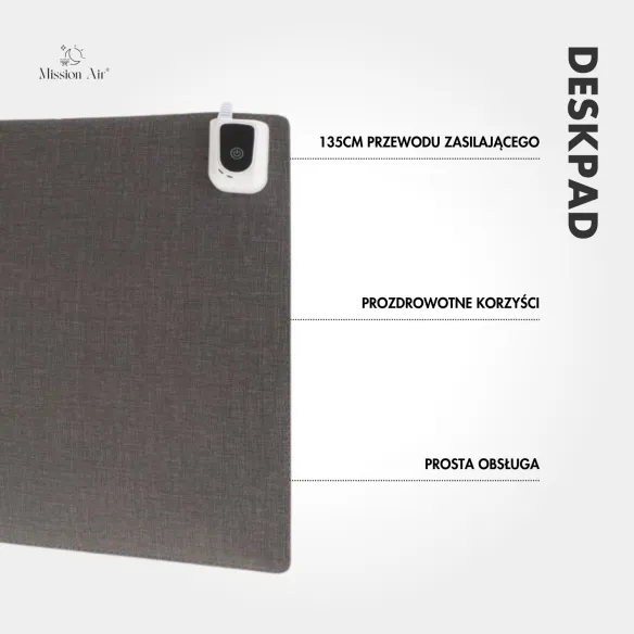 Podgrzewana podkładka Mission Air 36x60 pełny widok produktu