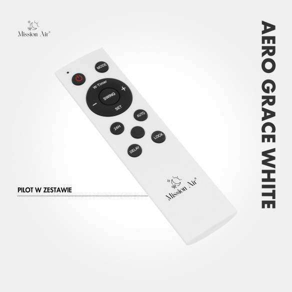 AERO Grace 2000 W PTC Air Curtain | 54 cm, White