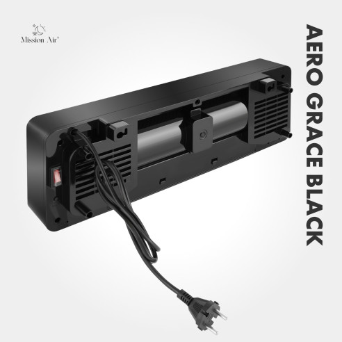 AERO Grace 2000 W PTC Air Curtain | 54 cm, Black