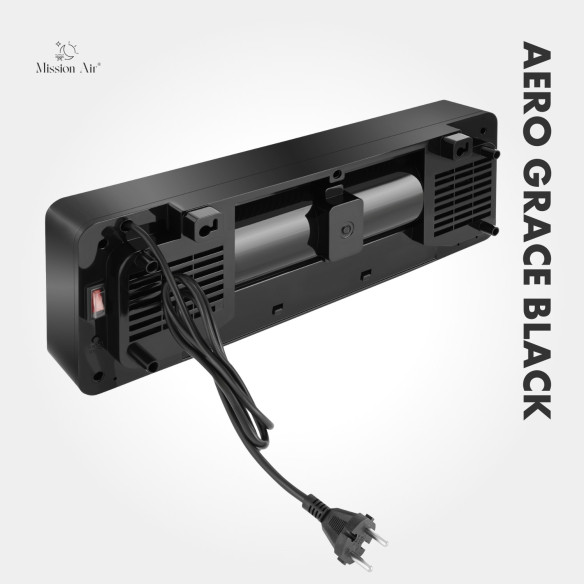 AERO Grace 2000 W PTC Air Curtain | 54 cm, Black