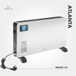 ATLANTA 2300 W Convector Heater | LED Panel, Remote Control, 3 Modes, White 2