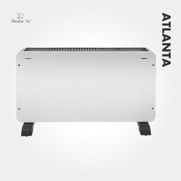 Grzejnik konwektorowy ATLANTA 2300W biały pełny front