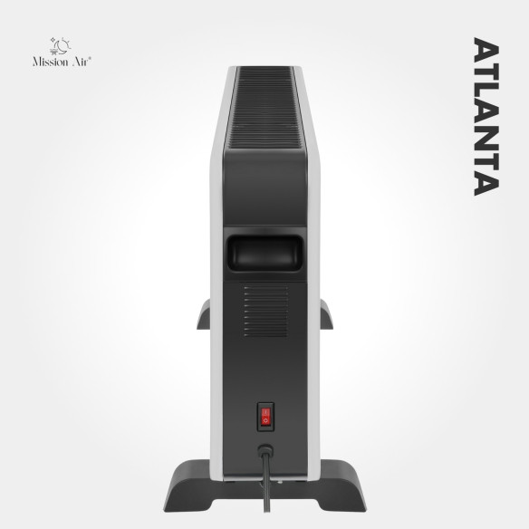 Grzejnik konwektorowy ATLANTA 2300W biały widok boczny