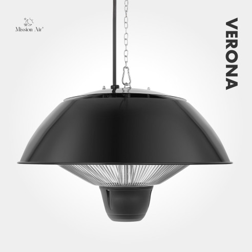 VERONA 1500 W Patio Infrared Heater | Hanging, IP34