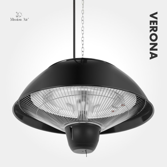 VERONA 1500 W Patio Infrared Heater | Hanging, IP34