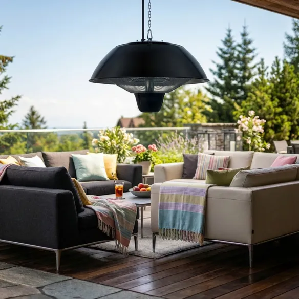 Promiennik podczerwieni tarasowy VERONA na tarasie ogrodowym