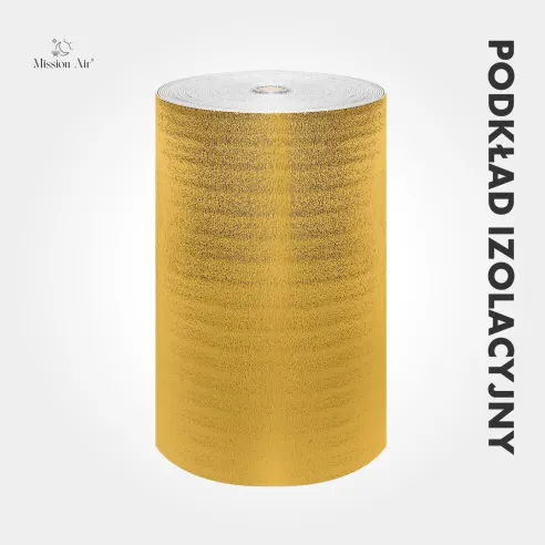 Gold Insulation Underlay | 5 mm Thickness, 50 m² Roll