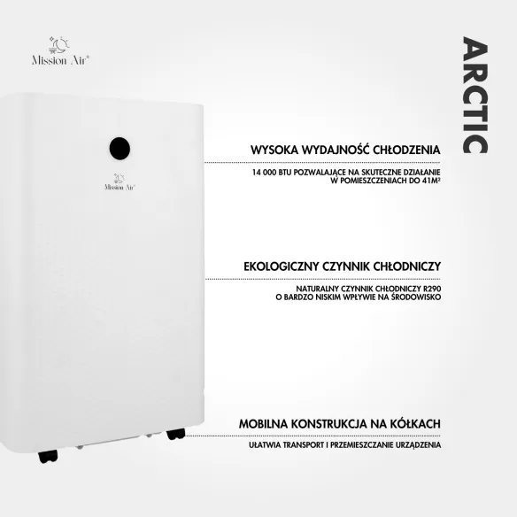 ARCTIC 4.1 kW WiFi Portable Air Conditioner | 3-in-1 for up to 41 m²