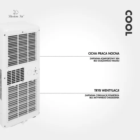COOL 2.6 kW Portable Air Conditioner | 3-in-1 for up to 25 m²