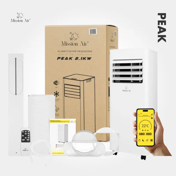 PEAK 2.1 kW WiFi Portable Air Conditioner | 3-in-1 for up to 20 m²