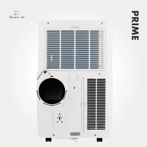 Klimatyzator przenośny PRIME 3,5 kW – tył z podłączoną rurą