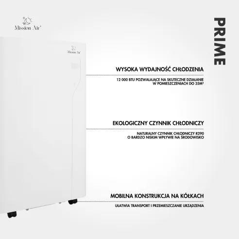 PRIME 3.5 kW WiFi Portable Air Conditioner | 3-in-1 for up to 35 m²