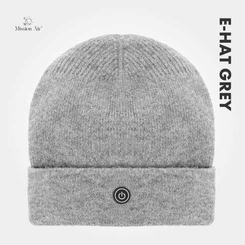 Ogrzewana czapka Mission Air E-HAT Gray widok z przodu