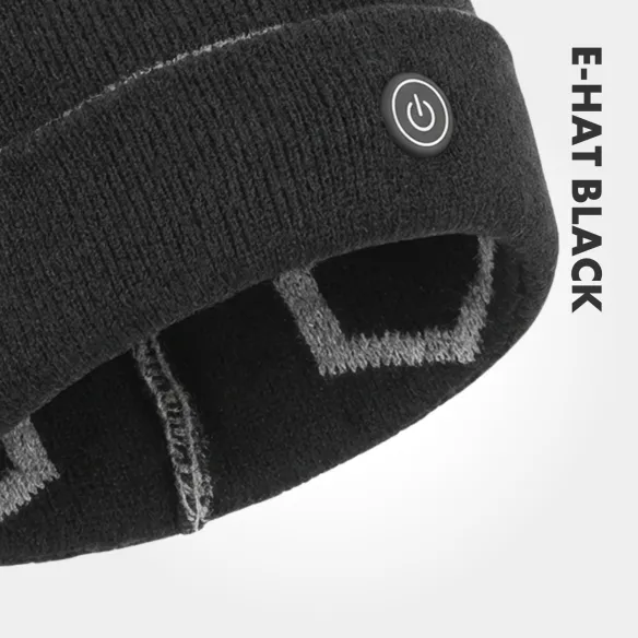 E-HAT Black Heated Winter Hat | USB Powered
