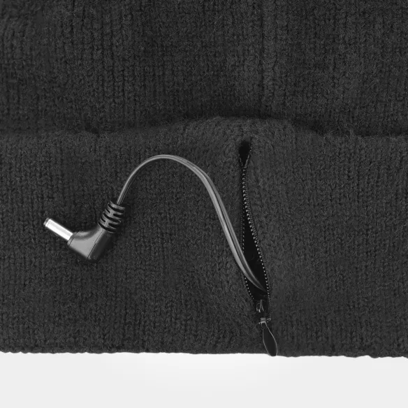 E-HAT Black Heated Winter Hat | USB Powered