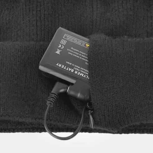 E-HAT Black Heated Winter Hat | USB Powered