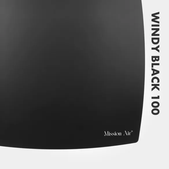 Wentylator łazienkowy WINDY 100 mm | z klapką zwrotną, Czarny