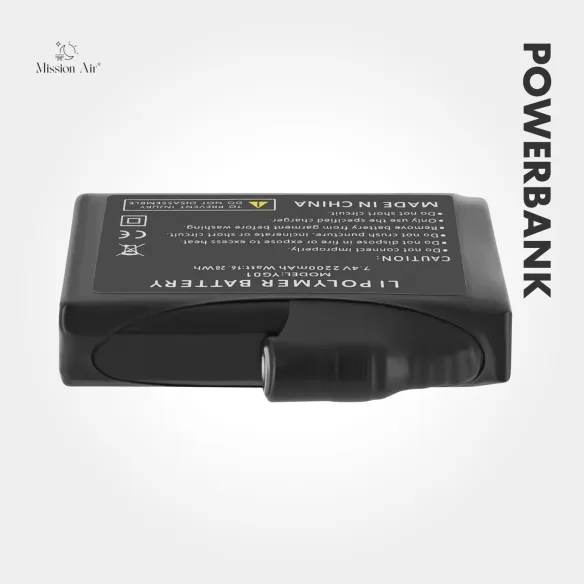 Powerbank 2200 mAh | Kompaktowy do odzieży i akcesoriów USB