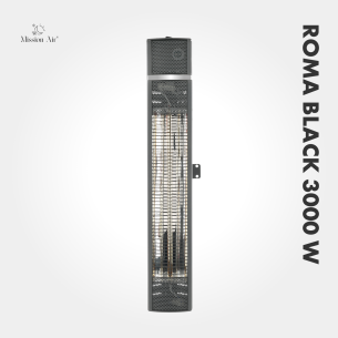 Promiennik ścienny ROMA BLACK 3000 W | Regulacja kąta, Czarny 2