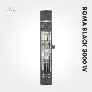 ROMA BLACK 3000 W Wall-Mounted Infrared Heater | Adjustable Angle, IPX4 2