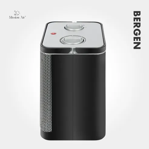 BERGEN 1500 W Fan Heater | 2 Power Levels, Safety Protection, IP20