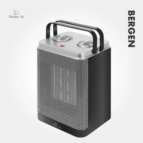 BERGEN 1500 W Fan Heater | 2 Power Levels, Safety Protection, IP20