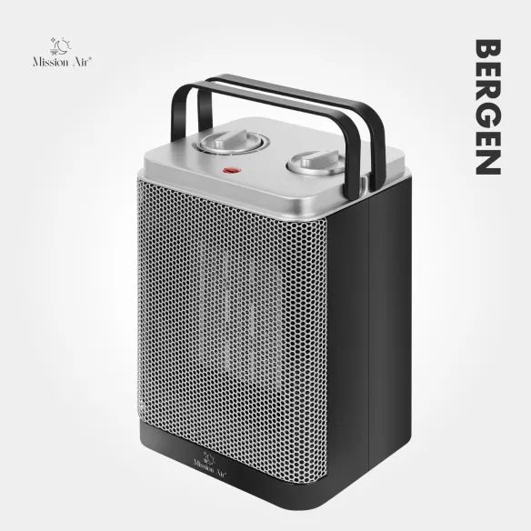 BERGEN 1500 W Fan Heater | 2 Power Levels, Safety Protection, IP20