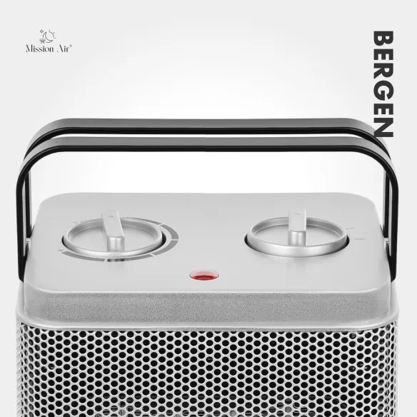 BERGEN 1500 W Fan Heater | 2 Power Levels, Safety Protection, IP20