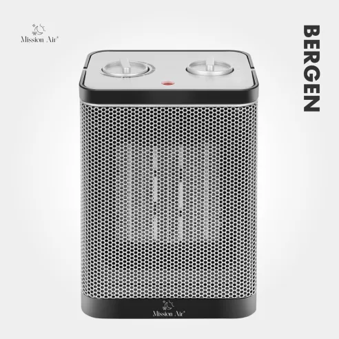 BERGEN 1500 W Fan Heater | 2 Power Levels, Safety Protection, IP20
