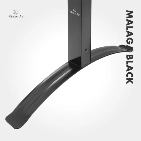 Grzejnik łazienkowy MALAGA BLACK 100 W | Drabinkowy, IP24 2w1