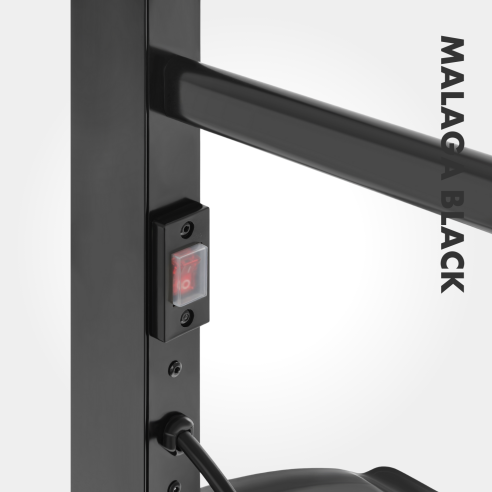 MALAGA BLACK 100 W Bathroom Ladder Heater | Electric, IP24, 2in1