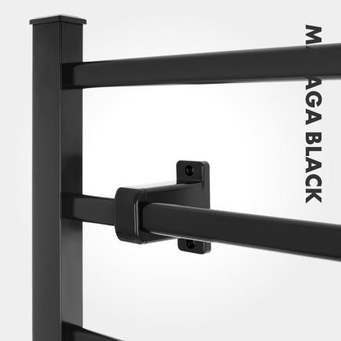 MALAGA BLACK 100 W Bathroom Ladder Heater | Electric, IP24, 2in1